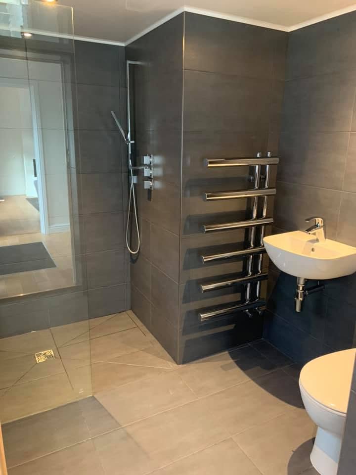 Bathroom finishing work