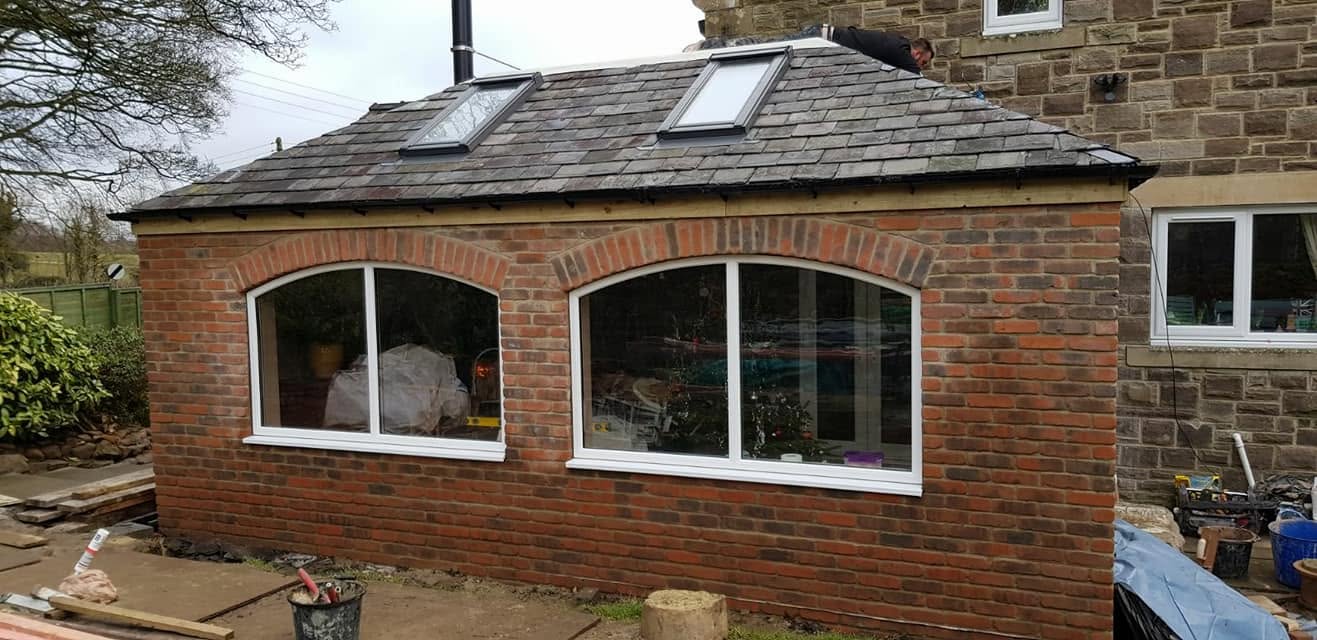 Extension brickwork