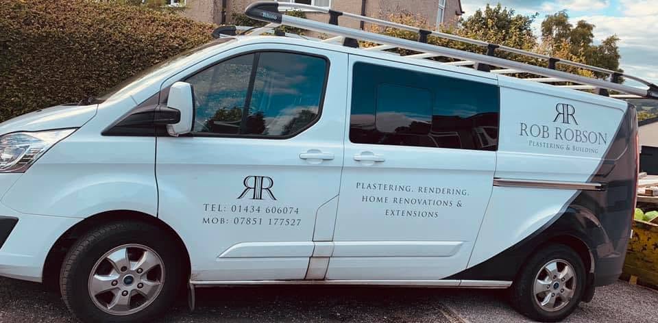Robson Plastering & Building van